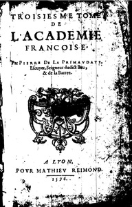 De l’Académie Française